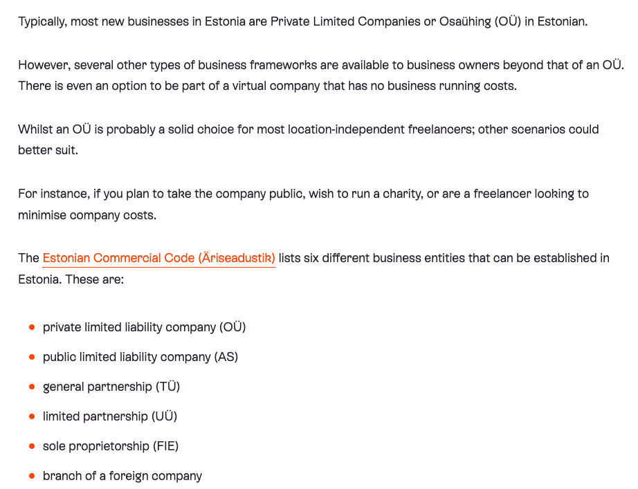 e-Residency in Estonia 104: How to Incorporate a Limited Liability Corporation